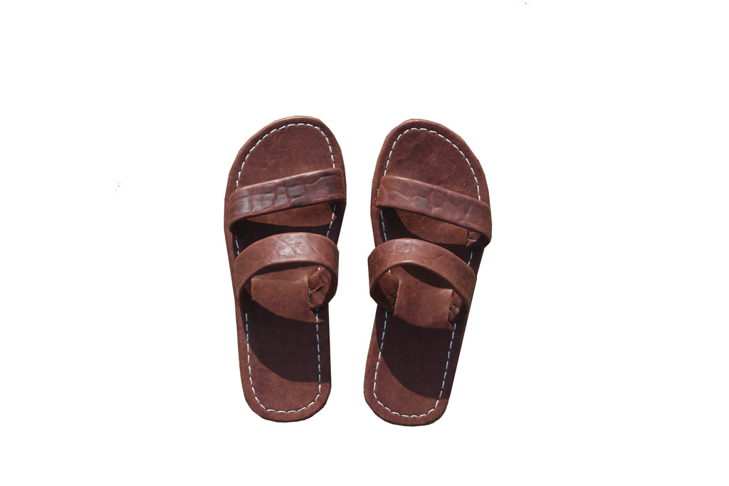 TWO STRAP IN DARK BROWN
